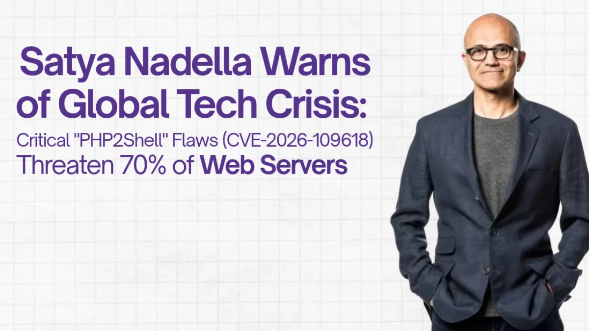 Satya Nadella Warns of Global Tech Crisis: Critical "PHP2Shell" Flaws (CVE-2026-109618) Threaten 70% of Web Servers