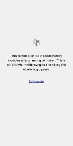 example.com Desktop View