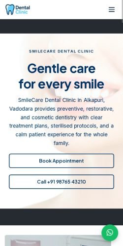 maagroup-dental-clinic.web.app Mobile View