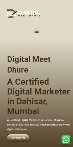 meetdhure.in Mobile View
