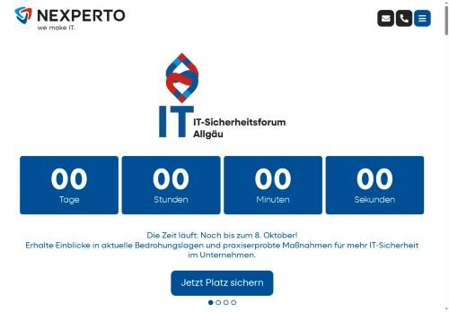 nexperto.de Desktop View