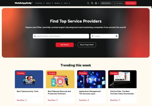 www.mobileappdaily.com Desktop View