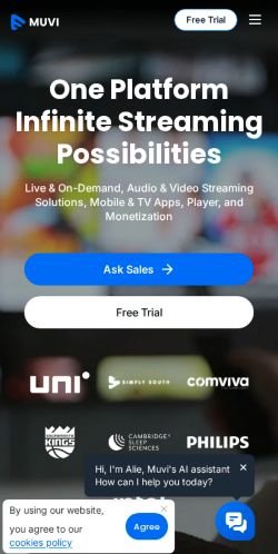 www.muvi.com Mobile View