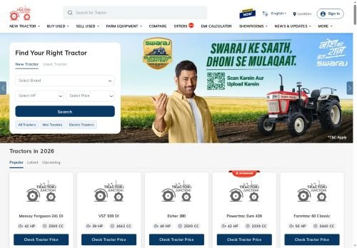 www.tractorjunction.com Desktop View