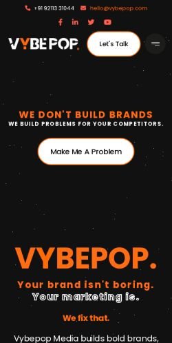 www.vybepop.com Mobile View
