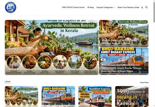 yourrailwayguide.com Desktop View